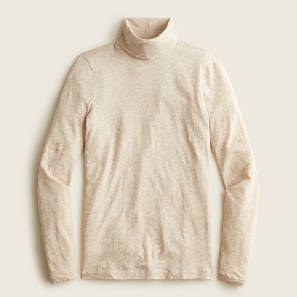 J. CREW | Oatmeal Heather Tissue Turtleneck